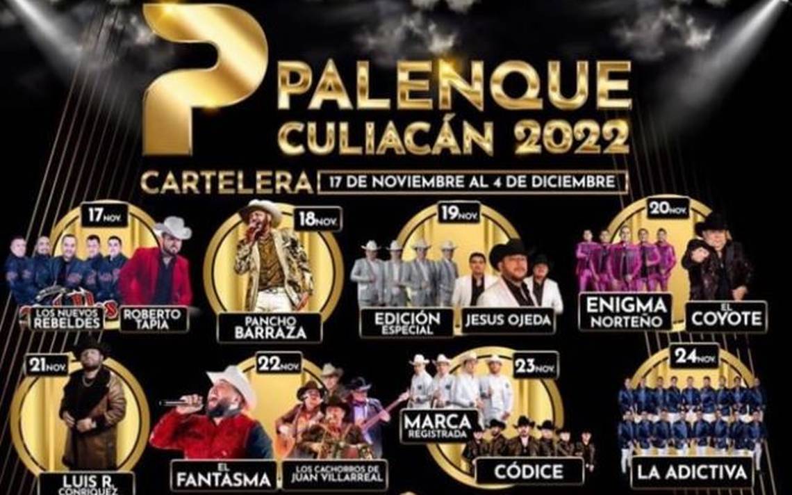 Palenque Culiacán lanza su cartelera El Sol de Sinaloa Noticias